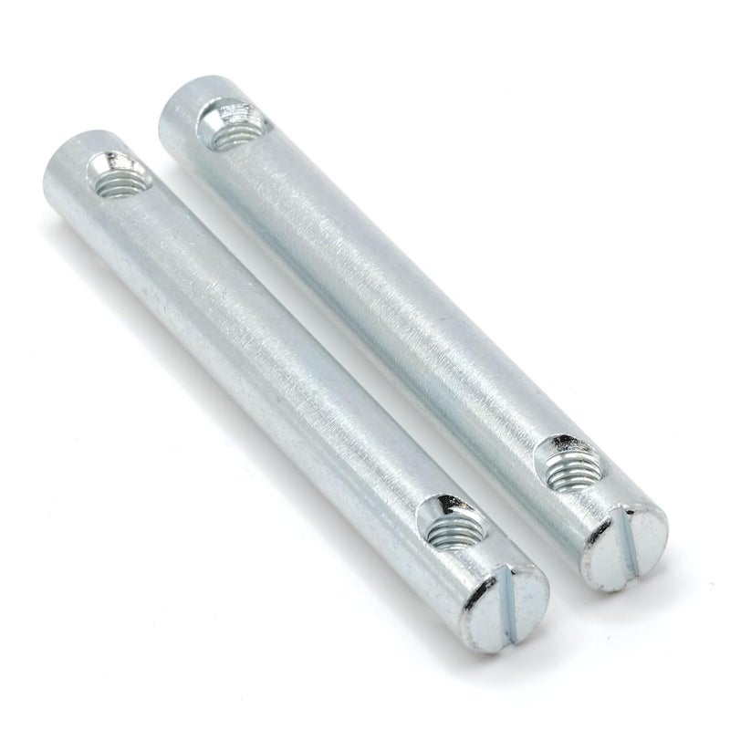 ReplacementScrews Cross Dowel Barrel Nut Compatible with IKEA 121214 (NACKANAS, KURA, FJELLSE) Zinc Plated Double Assembly Nut (Set of 2) - Image 3